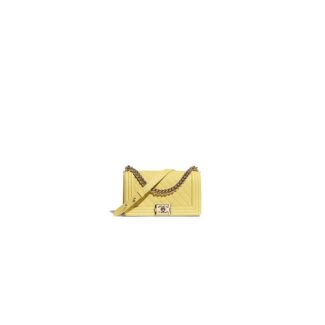 BOY CHANEL Handbag(High-End Grade) Yellow