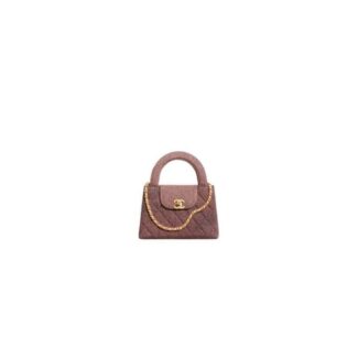 Mini Shopping Bag(High-End Grade) Dark Brown