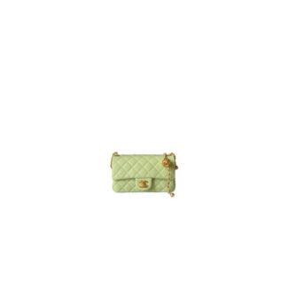 Pearl Crush Mini Rectangular Flap Green