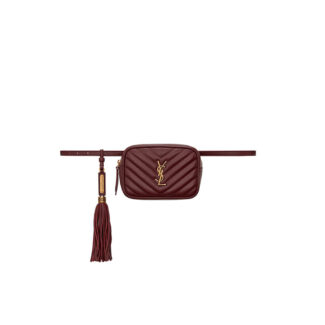 LOU BELT BAG IN MATELASSE LEATHER Red