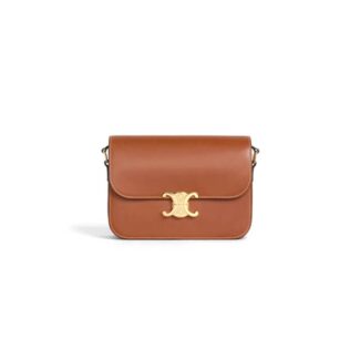 CLASSIQUE TRIOMPHE BAG IN CALFSKIN Khaki