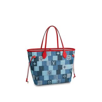 Neverfull MM Tote Bag Lake Blue
