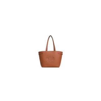 CABAS ANA?S Medium bag in grained calfskin Khaki