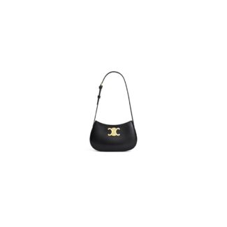 TILLY medium bag in shiny calf leather black