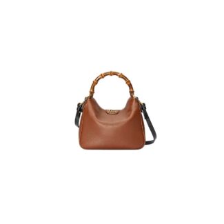 Diana Bamboo Small Shoulder Bag Khaki
