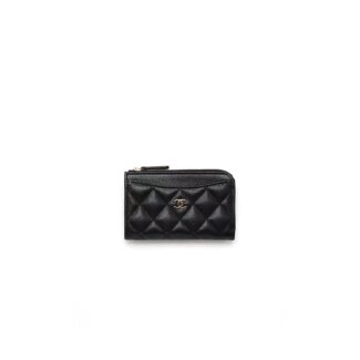 Classic Zipped Card Holder black