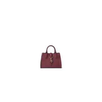 SMALL TOTE BAG WITH HOOK CLOSURE Red